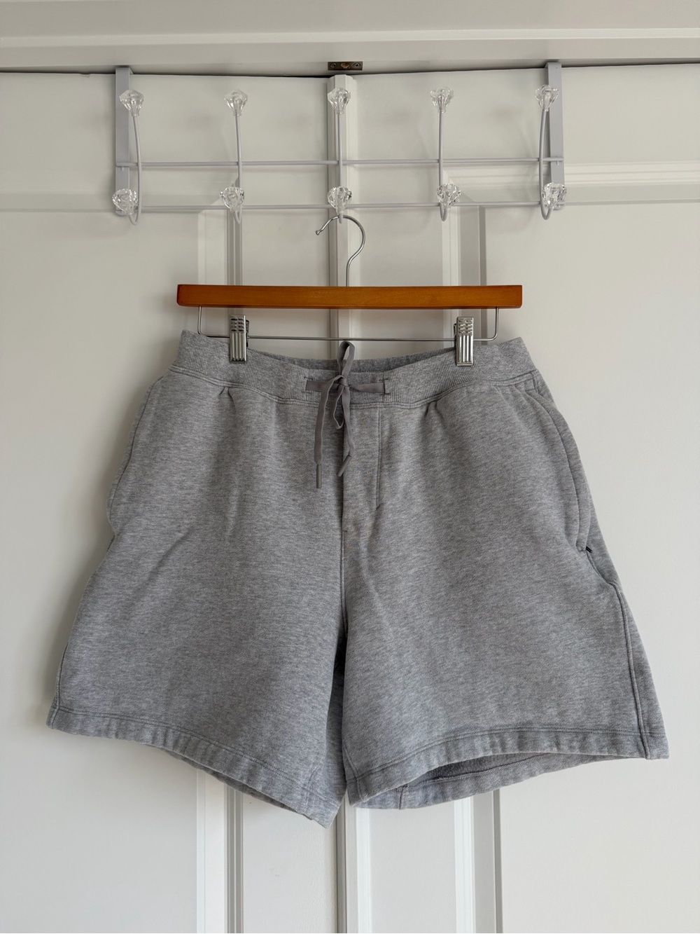 lululemon athletica Men's Steady State Heather Gray Drawstring Athletic Shorts